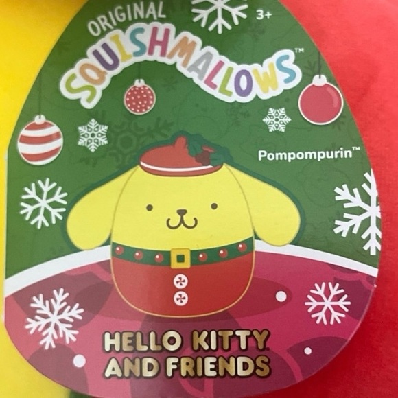 Hello Kitty Christmas Plush Pompompurin Squishmallow - Picture 3 of 3